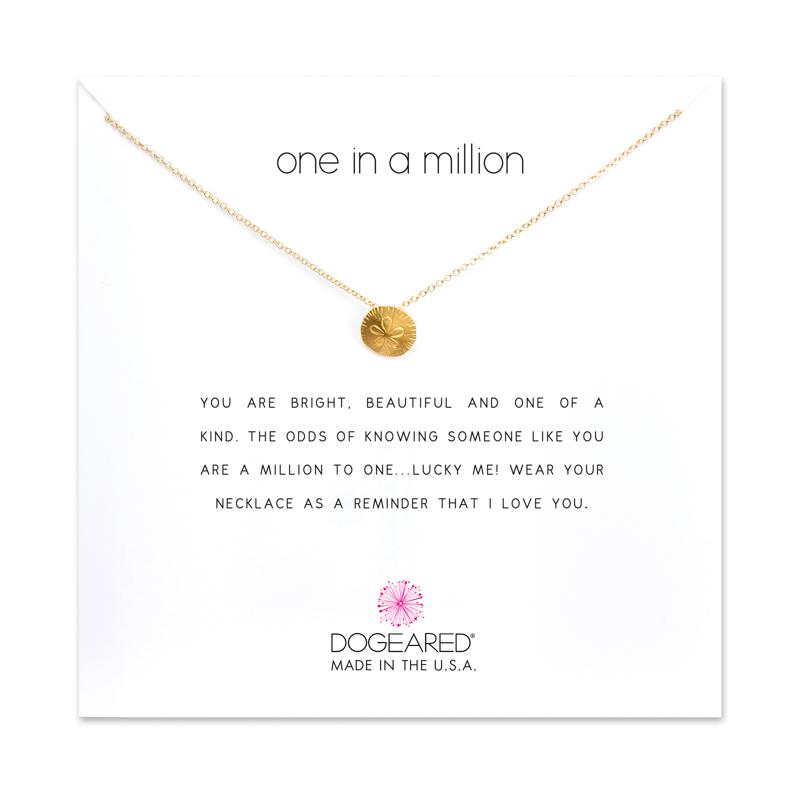  One In A Million Sand Dollar Necklace : Gold
