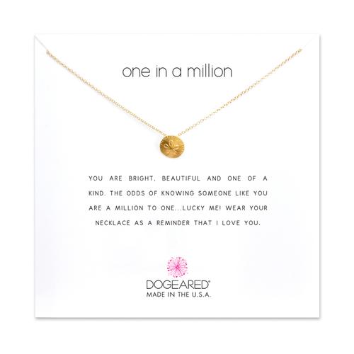 One in a Million Sand Dollar Necklace: Gold
