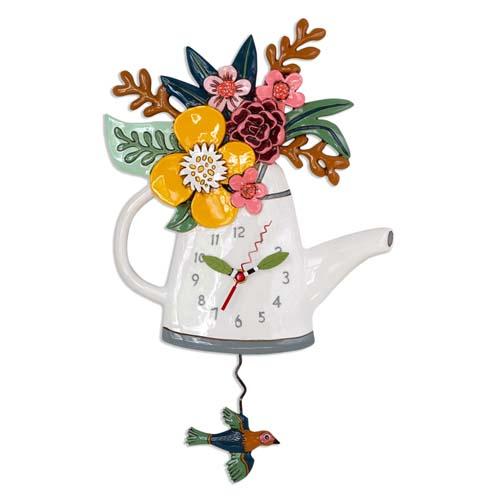 Pendulum Clock: Blossoms (Watering Can)