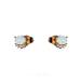  Oval Fringe Earrings : Opal/Gold
