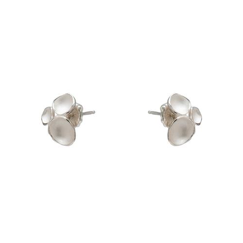 Mini Tripod Earrings: Silver