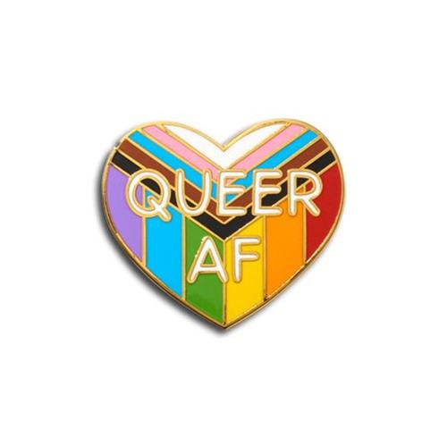 Enamel Pin: Queer AF