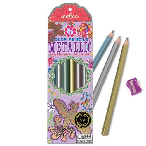 Metallic Pencils: Gold Birds