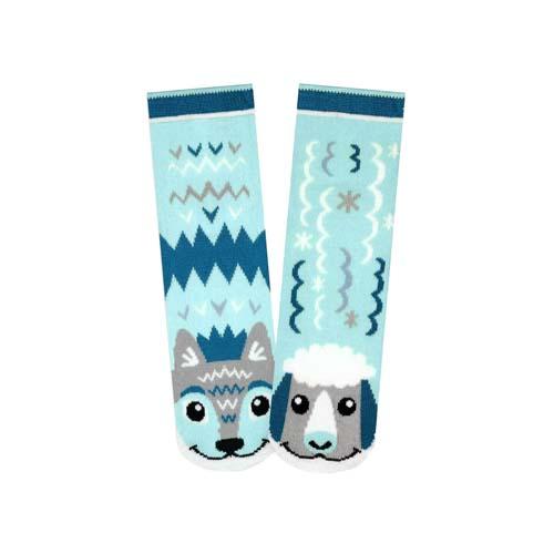  Kids Socks : Wolf/Sheep (1- 3yrs)