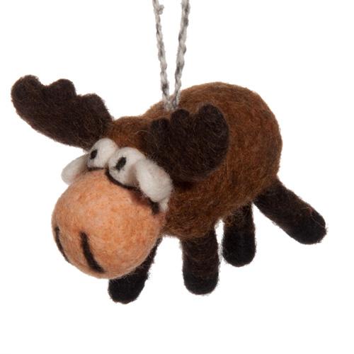 Woolbuddy Ornament: Moose