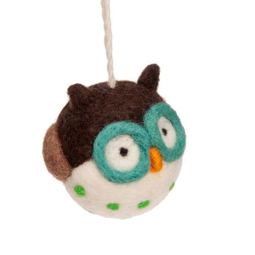 Woolbuddy Ornament: Owl