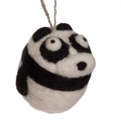 Woolbuddy Ornament: Panda