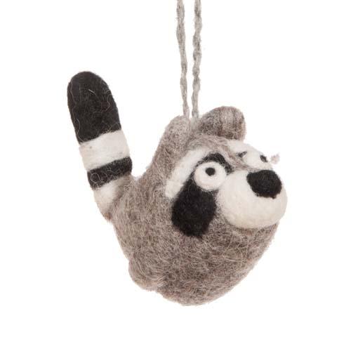 Woolbuddy Ornament: Raccoon
