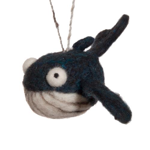 Woolbuddy Ornament: Whale