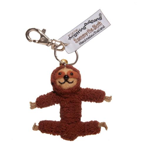 String Doll Keychain: Sammy the Sloth