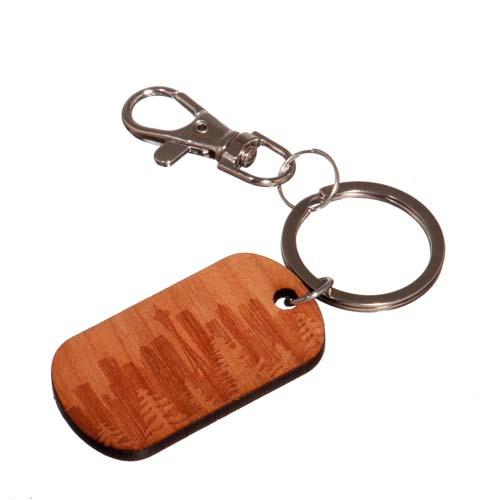  Wood Keychain : Seattle/Pines