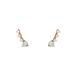  Mini Climber Earrings : Opal/Cubic Zirconia
