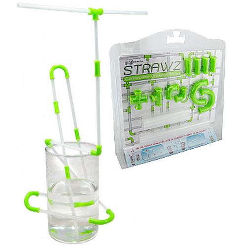 Strawz Connectible Drinking Straws: Green