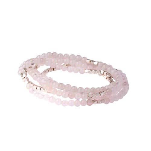 Stone Wrap Bracelet: Rose Quartz