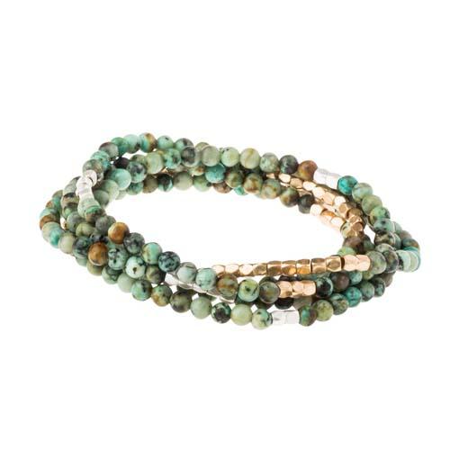 Stone Wrap Bracelet: African Turquoise