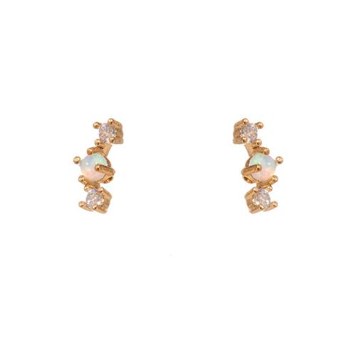 Minibar Earrings: Opal
