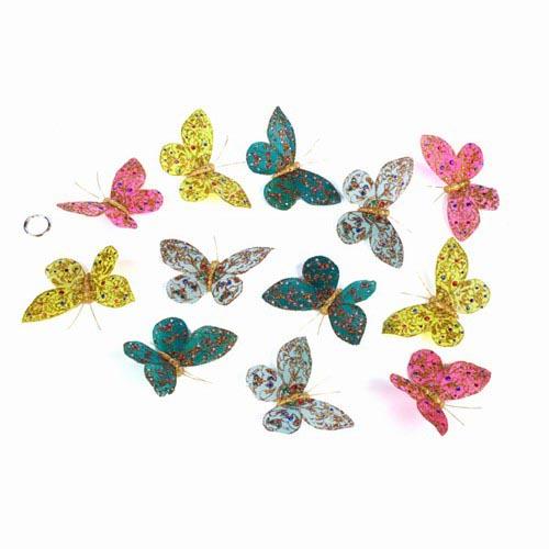 Butterfly Garland: Jeweled and Glitter
