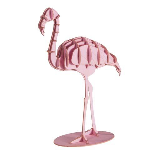 3D Paper Model: Flamingo