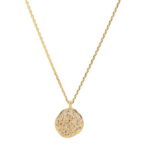 Gold Disc Necklace