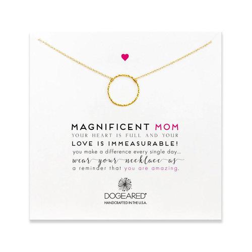 Magnificent Mom Karma Ring Necklace: Gold
