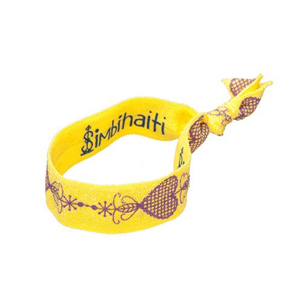  Simbi Hair- Bracelet : Voodoo Heart Yellow