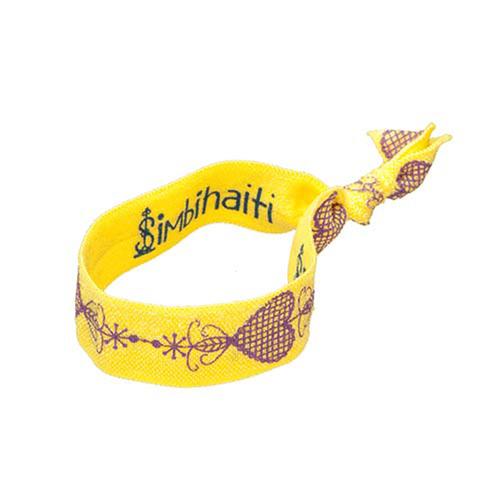 Simbi Hair-Bracelet: Voodoo Heart Yellow