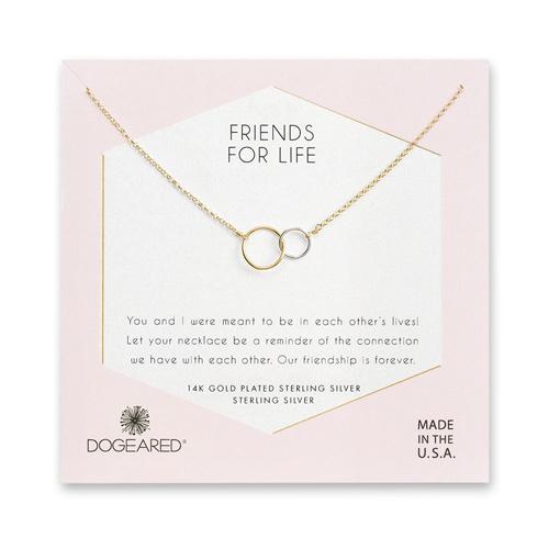 Friends for Life Necklace: Gold/Silver