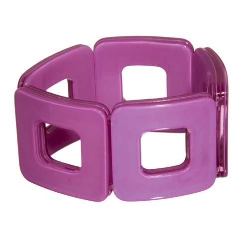 Geometrical Bracelets: Square/Lilac