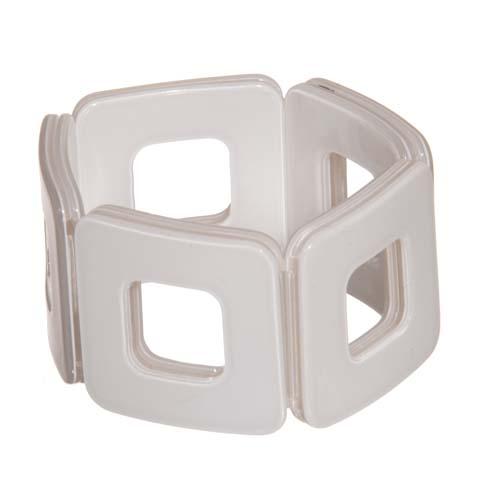 Geometrical Bracelets: Square/White