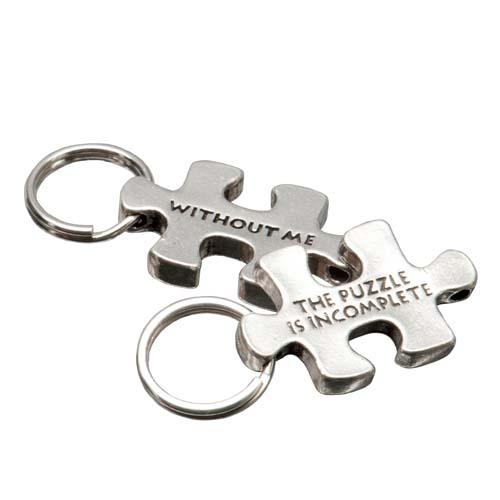 Affirmation Puzzle Keychain: Without Me