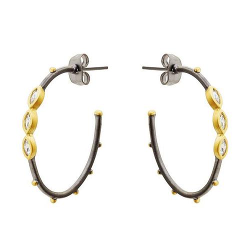 Perfect Oval Marquise Hoop Earrings
