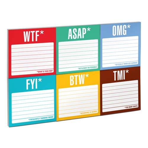 Sticky Notes Packet: Honest Acronyms
