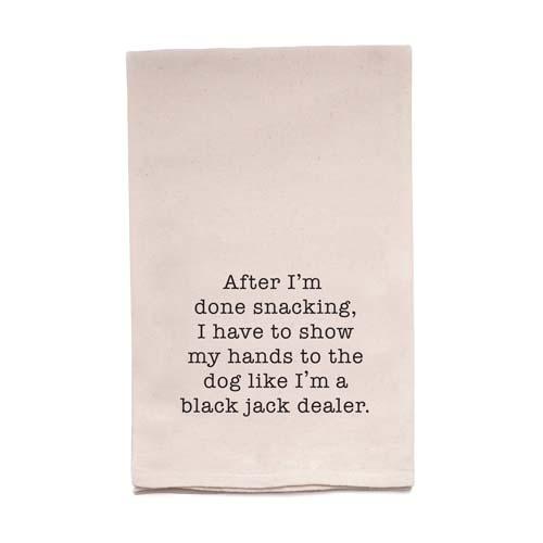 Flour Sack Towel: Blackjack Dealer