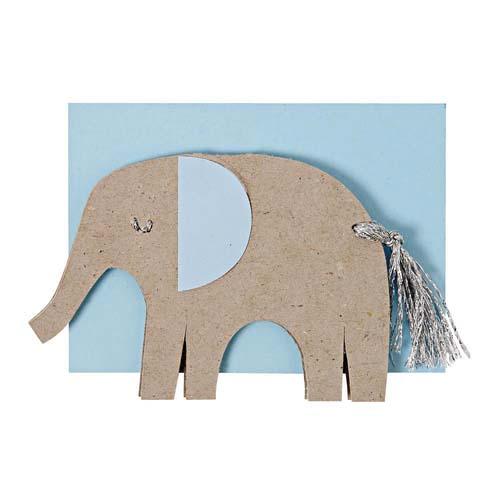 Gift Enclosure: Blue Elephant Baby