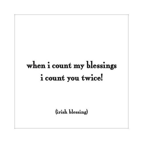 Greeting Card: When I Count My Blessings