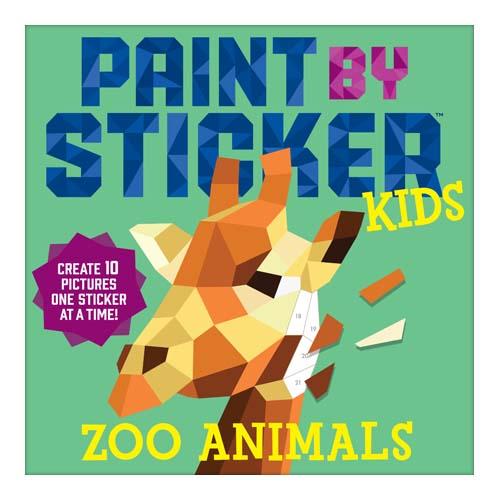  Paint By Sticker Kids : Zoo Animals
