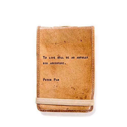 Leather Journal Mini: Peter Pan