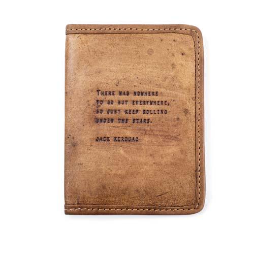 Leather Passport Cover: Jack Kerouac