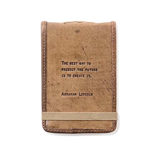 Leather Journal Mini: Abraham Lincoln