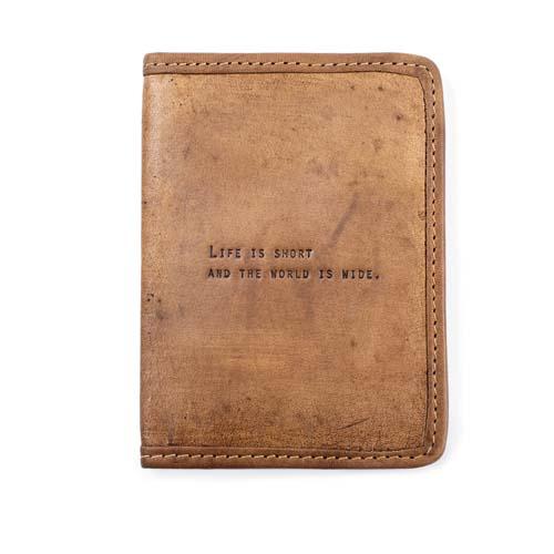 Leather Passport Cover: Life Is Short