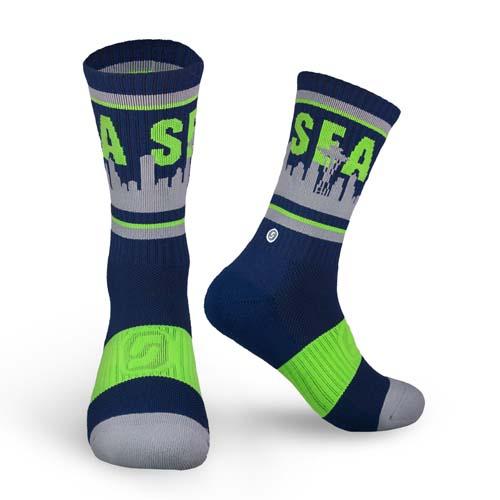 Skyline Socks: Seattle Gridiron