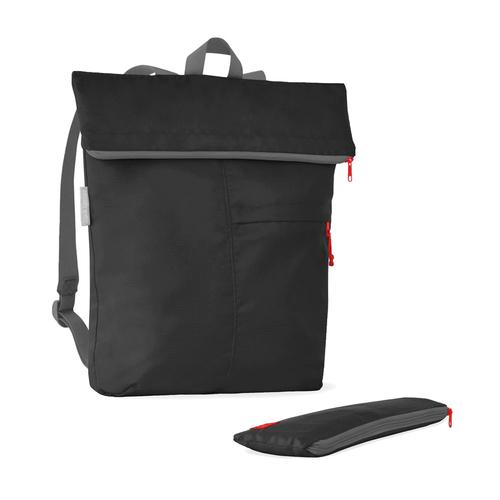 Packable Backpack: Black