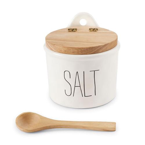 Bistro Salt Cellar & Spoon Set