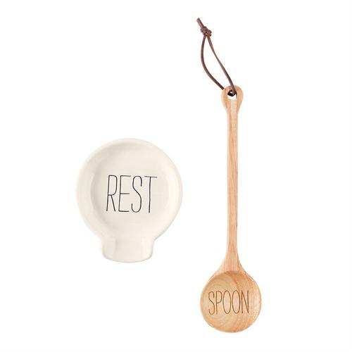 Wooden Spoon Rest Set