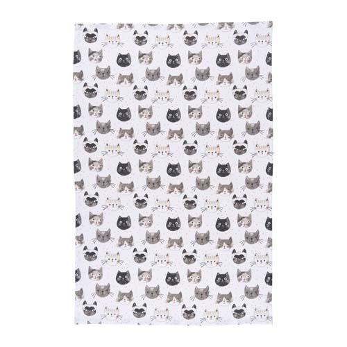 Cotton Dishtowel: Cat's Meow