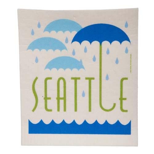 Swedish Dish Towel: Seattle Rain
