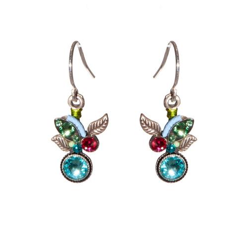 Botanic Earrings: Light Turquoise