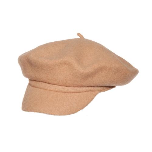 Felt Cabbie Hat: Camel