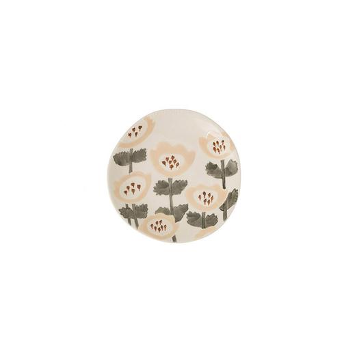 Floral Pattern Stoneware Plate: Field