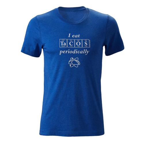 I Eat TaCOS Periodically T-Shirt: Blue